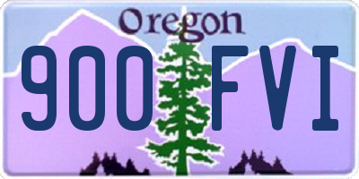 OR license plate 900FVI