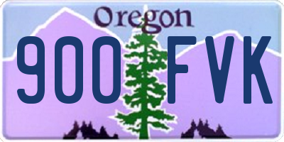 OR license plate 900FVK