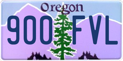 OR license plate 900FVL