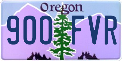 OR license plate 900FVR