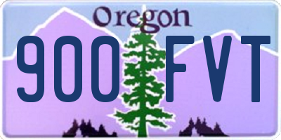 OR license plate 900FVT