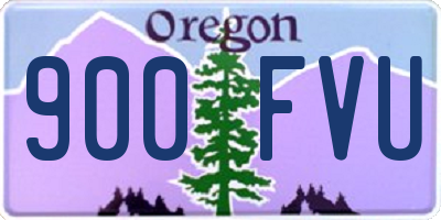 OR license plate 900FVU