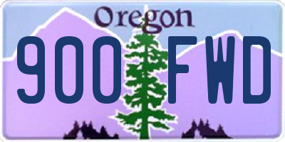 OR license plate 900FWD
