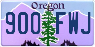 OR license plate 900FWJ