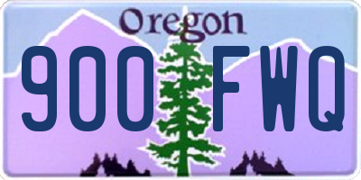 OR license plate 900FWQ