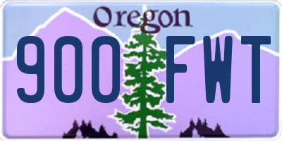 OR license plate 900FWT