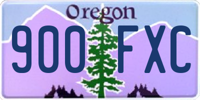 OR license plate 900FXC