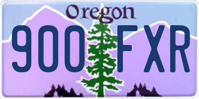 OR license plate 900FXR