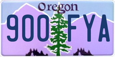 OR license plate 900FYA