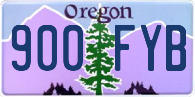 OR license plate 900FYB