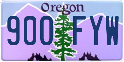 OR license plate 900FYW