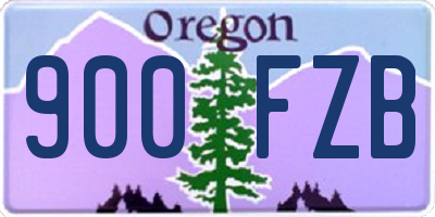 OR license plate 900FZB