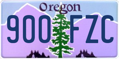 OR license plate 900FZC