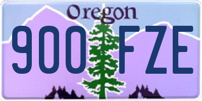 OR license plate 900FZE