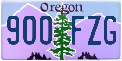 OR license plate 900FZG