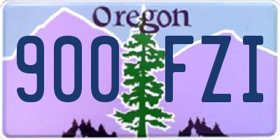 OR license plate 900FZI
