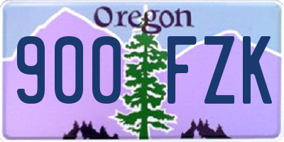 OR license plate 900FZK