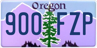 OR license plate 900FZP