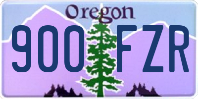OR license plate 900FZR