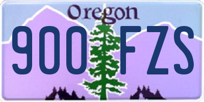 OR license plate 900FZS