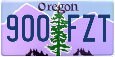 OR license plate 900FZT