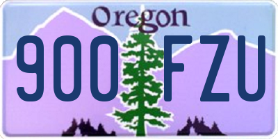 OR license plate 900FZU