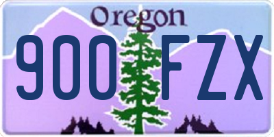 OR license plate 900FZX