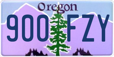OR license plate 900FZY