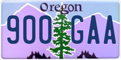 OR license plate 900GAA