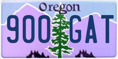 OR license plate 900GAT