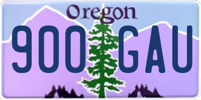 OR license plate 900GAU