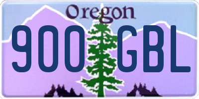 OR license plate 900GBL