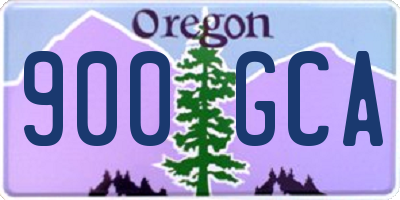 OR license plate 900GCA