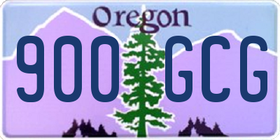 OR license plate 900GCG