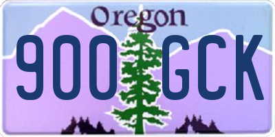 OR license plate 900GCK