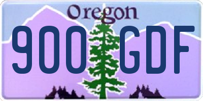 OR license plate 900GDF