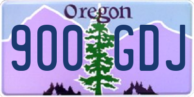 OR license plate 900GDJ
