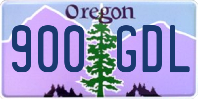 OR license plate 900GDL