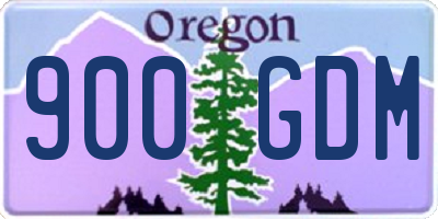 OR license plate 900GDM