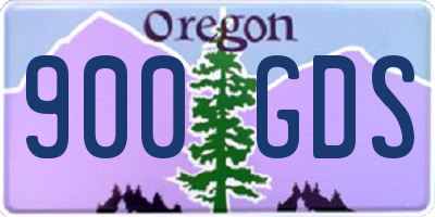 OR license plate 900GDS