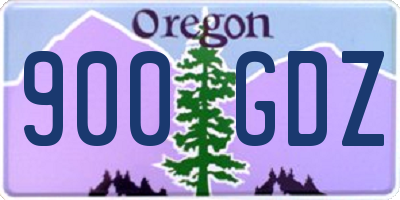 OR license plate 900GDZ