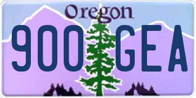 OR license plate 900GEA
