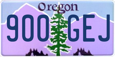 OR license plate 900GEJ