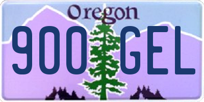 OR license plate 900GEL