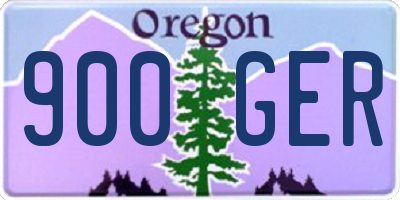 OR license plate 900GER