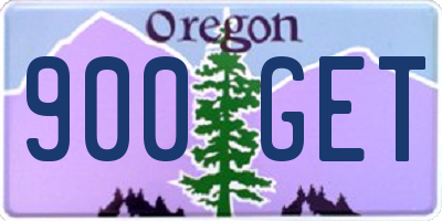 OR license plate 900GET