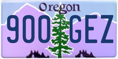 OR license plate 900GEZ