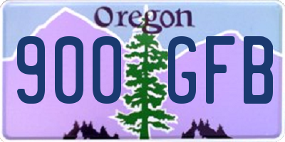 OR license plate 900GFB
