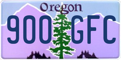 OR license plate 900GFC