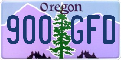 OR license plate 900GFD